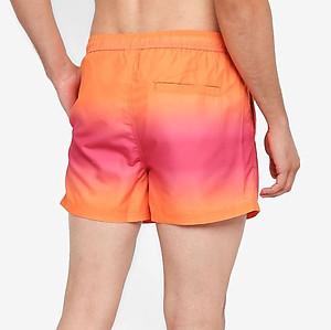 Pink Orange Dip Dye Swim Shorts