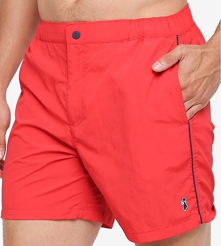 Bright Orange Red Swim Shorts